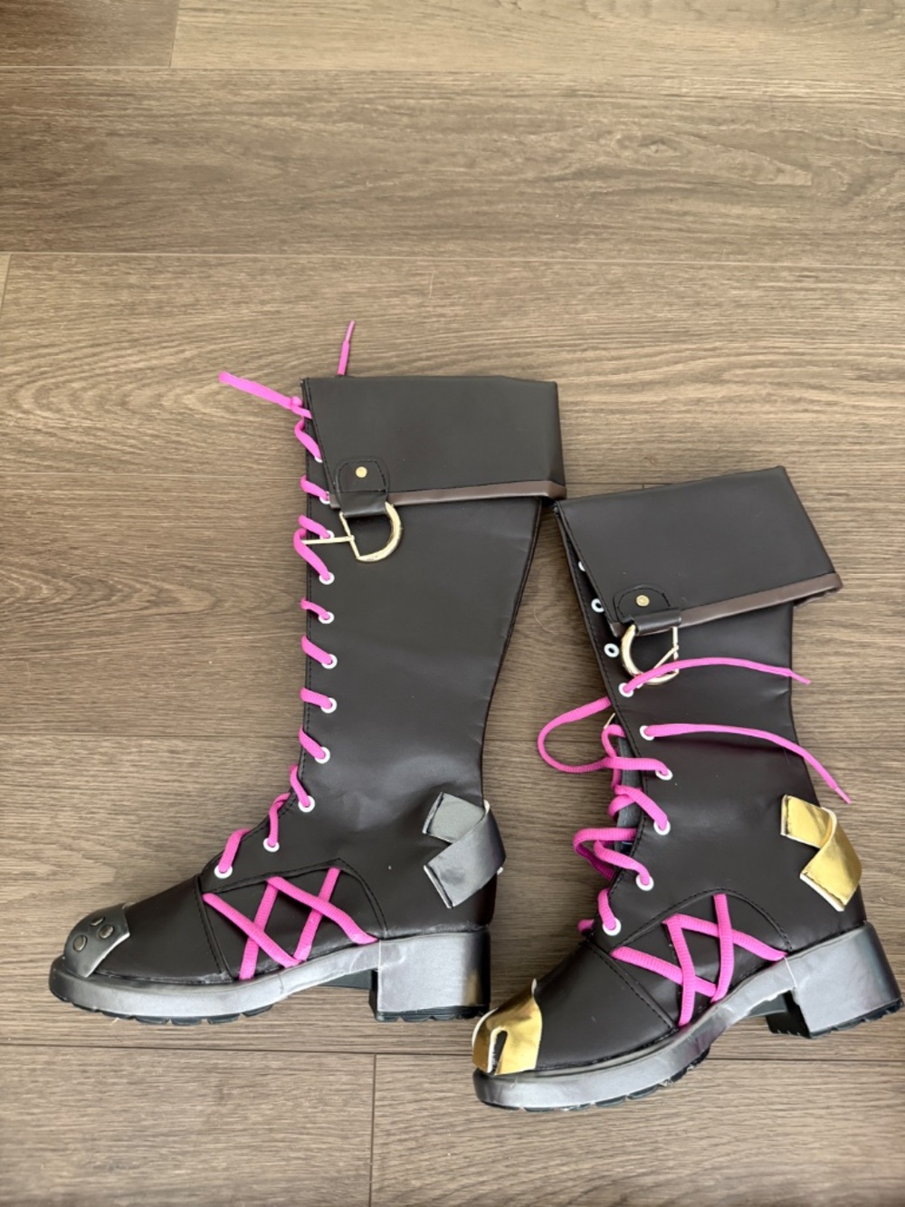🖤League of Legends Arcane Jinx Calf-High Boots Halloween Shoes🖤